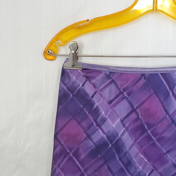 S Ladies Vintage Purple Midi Slip Skirt - Picture 2 of 8